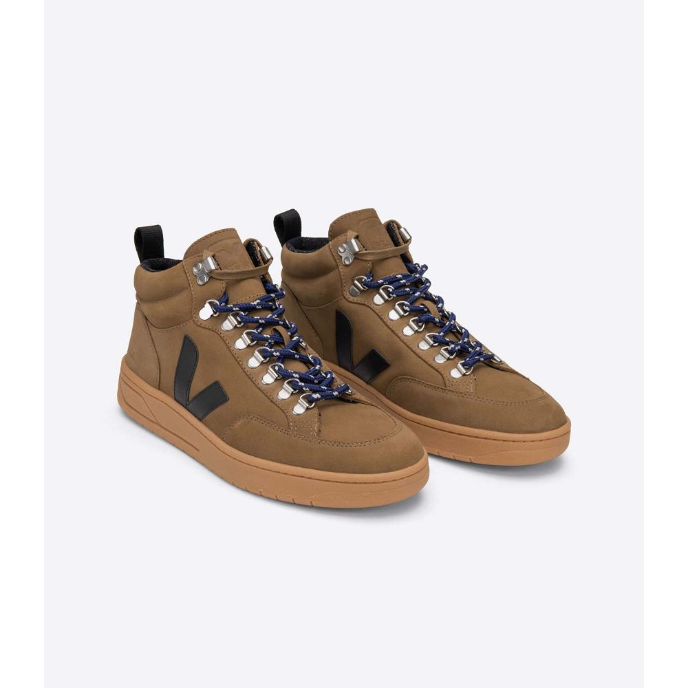 Men's Veja RORAIMA NUBUCK High Tops Coffee | SG 116QMA